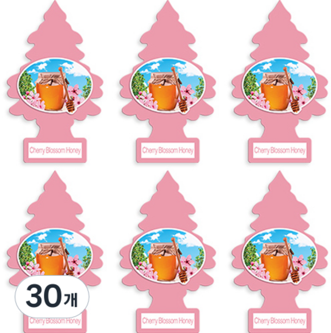 리틀트리 종이 방향제, 체리블라썸 허니, 30개