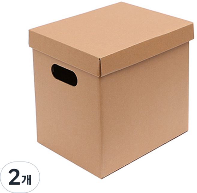 DIY牛皮紙收納盒 24 x 30 cm, 單一顏色, 2個