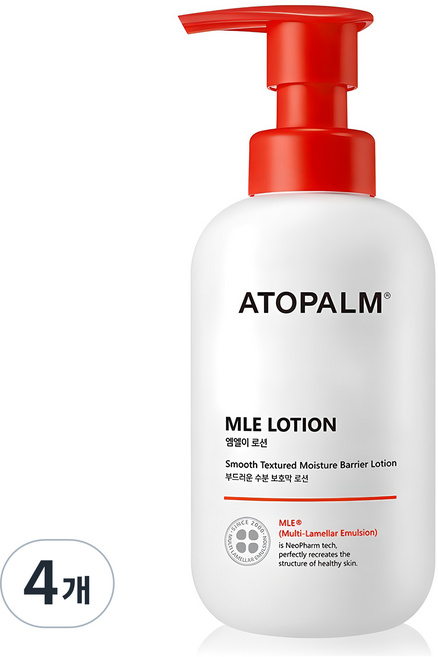 아토팜 엠엘이 로션, 300ml, 4개