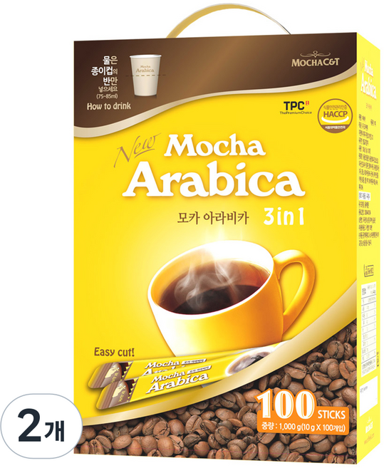 모카씨엔티 아라비카 커피믹스, 10g, 100개입, 2세트