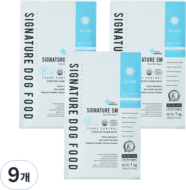 마이펫닥터 강아지 시그니처 유기농 기능성 사료, 9개, 1kg