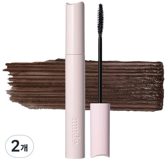 뮤드 인스파이어 컬링 마스카라 8ml, 볼륨 브라운, 2개