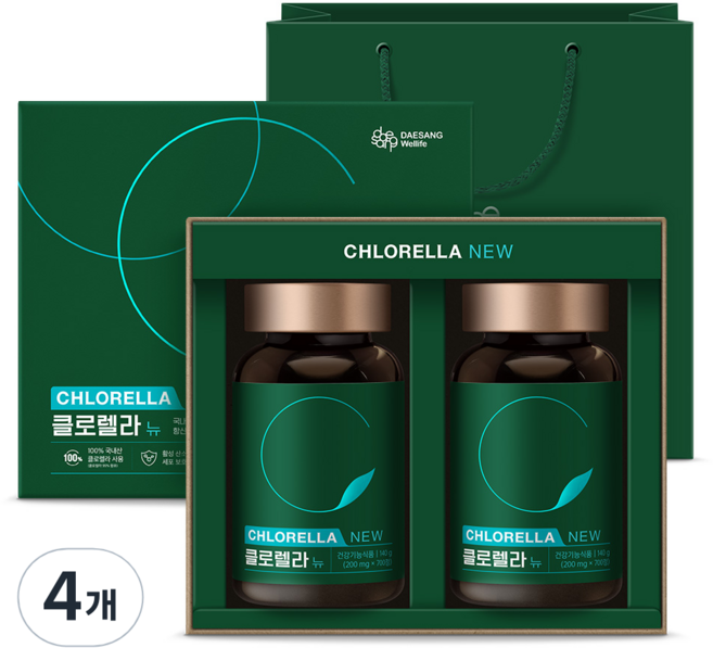 DAESANG Wellife 小球藻片新品(200mgx700片, 700顆, 4罐