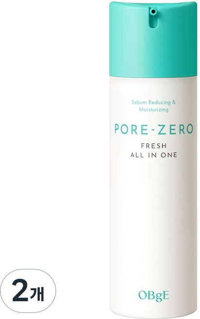 OBge 포어 제로 프레쉬 올인원, 150ml, 2개