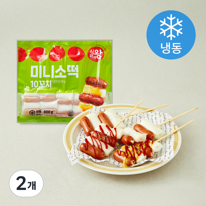 식자재왕 미니소떡 10개입 (냉동), 800g, 2개