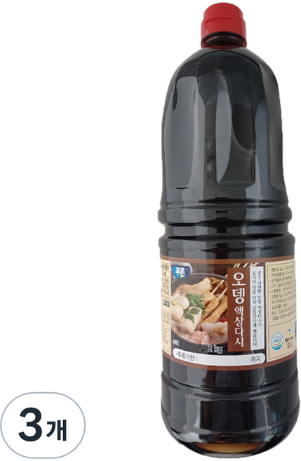 푸른식품 오뎅액상다시 소스, 3개, 2kg