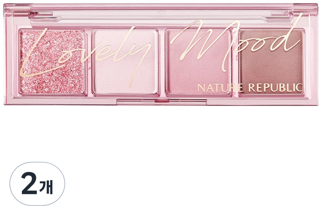 네이처리퍼블릭 데일리 베이직 4구 팔레트, 03쿨핑크, 2개