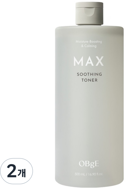 OBge 맥스 수딩 토너, 500ml, 2개