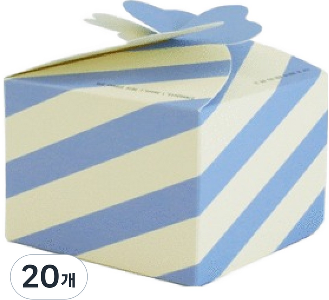 hello moris 藍色幸運草盒, 單一顏色, 20個