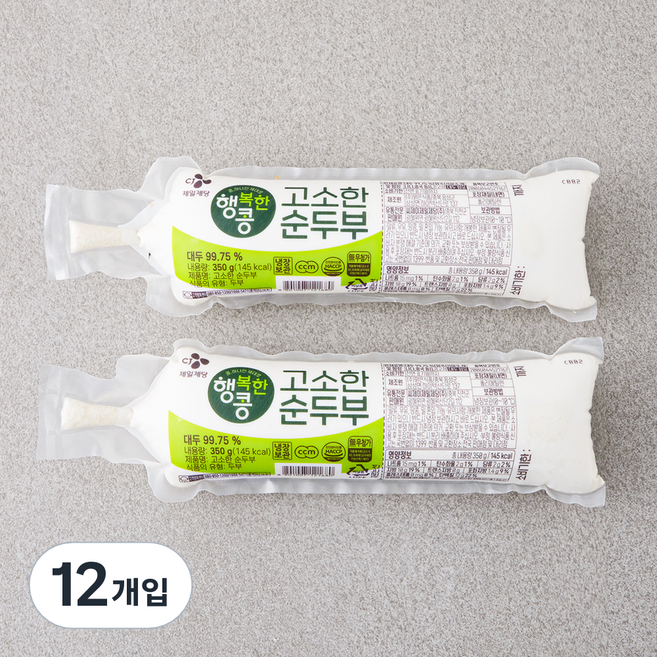 CJ제일제당 고소한 순두부, 350g, 12개입