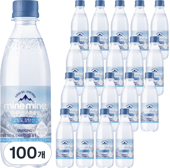 동원 미네마인 스파클링 동원 고밀도 강탄산, 500ml, 100개