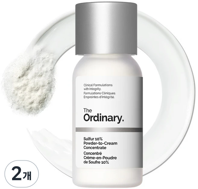 디오디너리 설퍼 파우더 투 크림 컨센트레이트, 5g, 2개 - 쿠팡