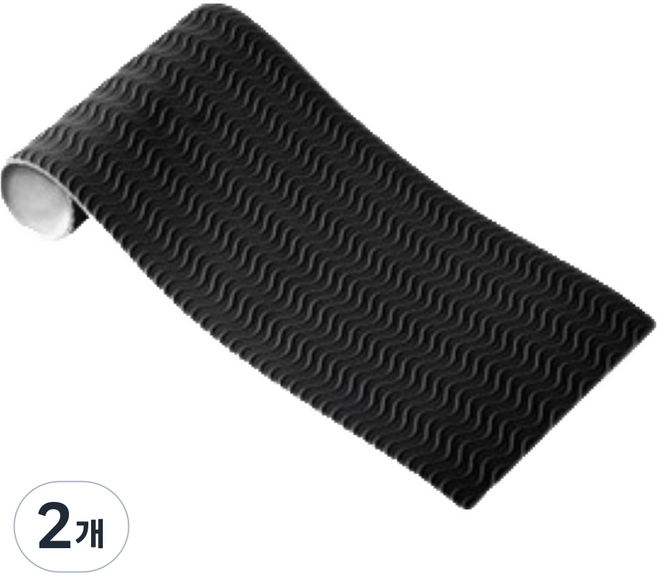 잘라쓰는 구두 미끄럼방지 패드, 2개, 블랙