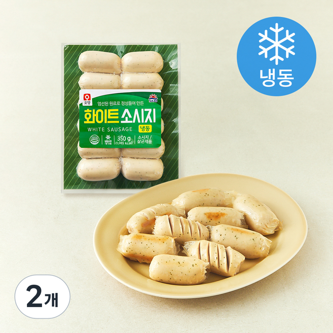 사조오양 화이트 소시지 (냉동), 350g, 2개