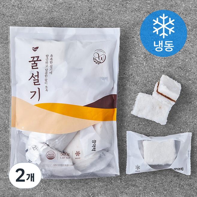 창억떡 꿀설기 (냉동), 50g, 10개입, 2개