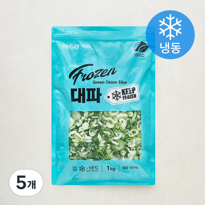 냉동GO 대파 (냉동), 5개, 1kg
