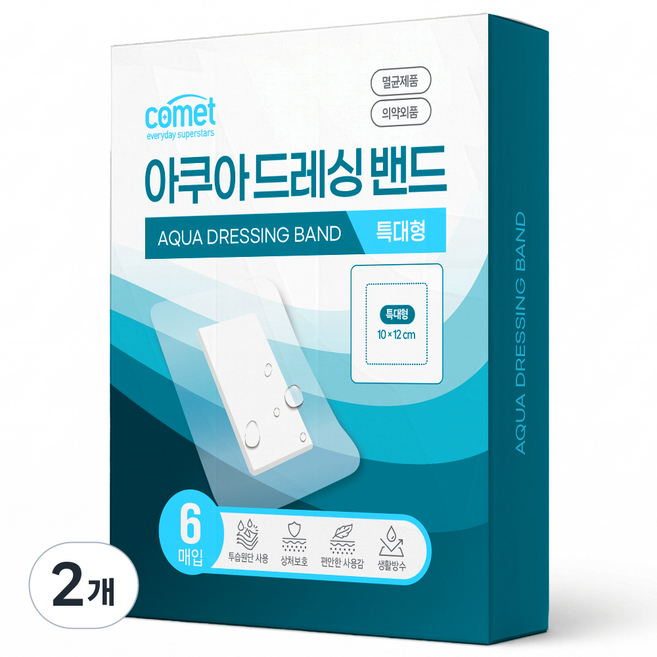 탐사 아쿠아 드레싱 밴드 6p, 2개
