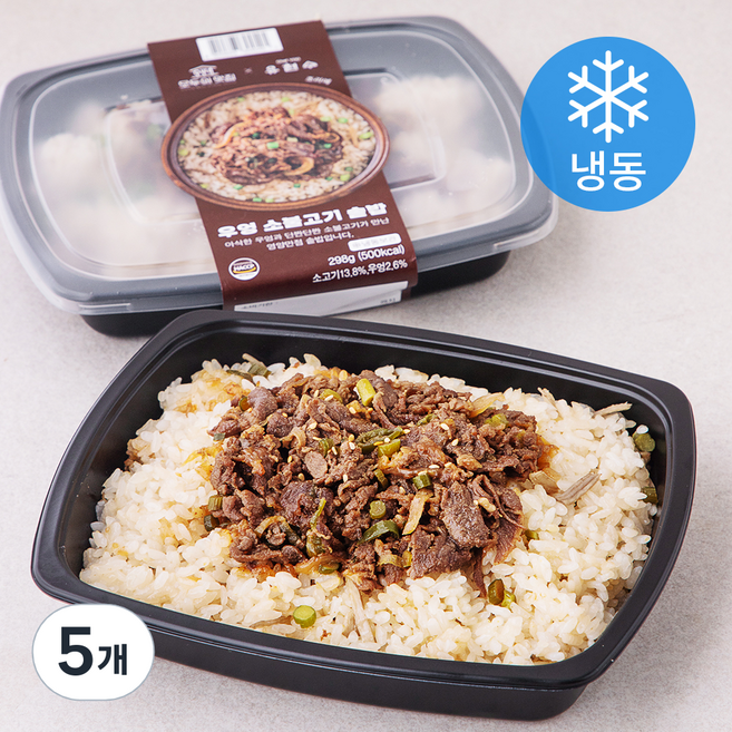 모두의맛집 유현수 우엉 소불고기 솥밥 (냉동), 298g, 5개