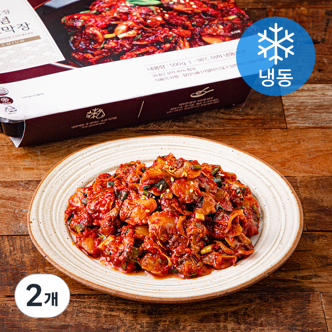 믿음게장 양념불꼬막장 (냉동), 500g, 2개