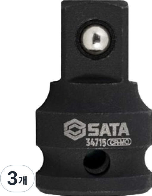 사타 3/8 임팩 어댑터 Fx1/2 M 34715, 3개