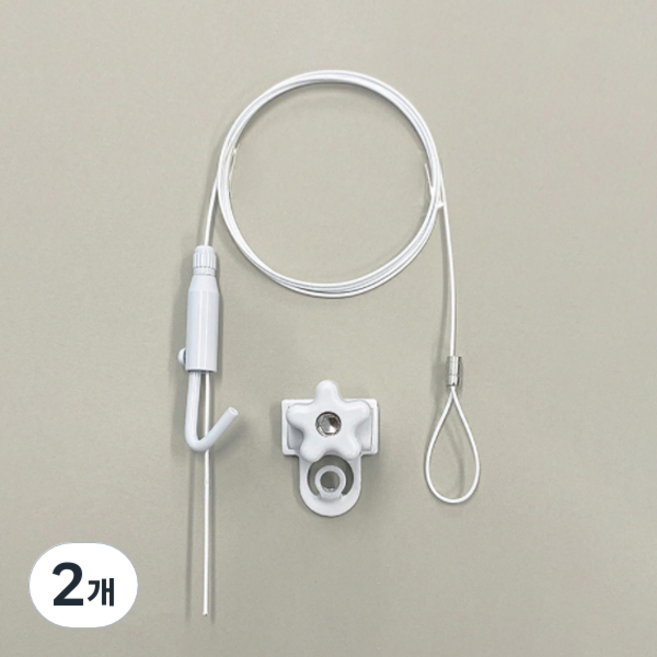 감성다는남자 안뚜리 액자걸이, 화이트, 2개