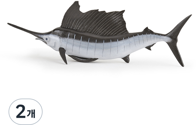 파포 해양동물 피규어 돛새치, 2개