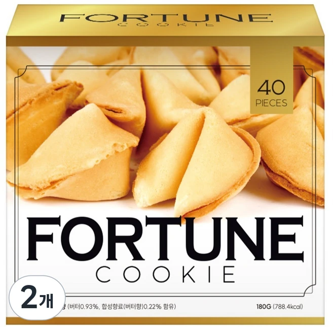 FortuneCookie 버터향 40p, 2개, 180g - 쿠팡
