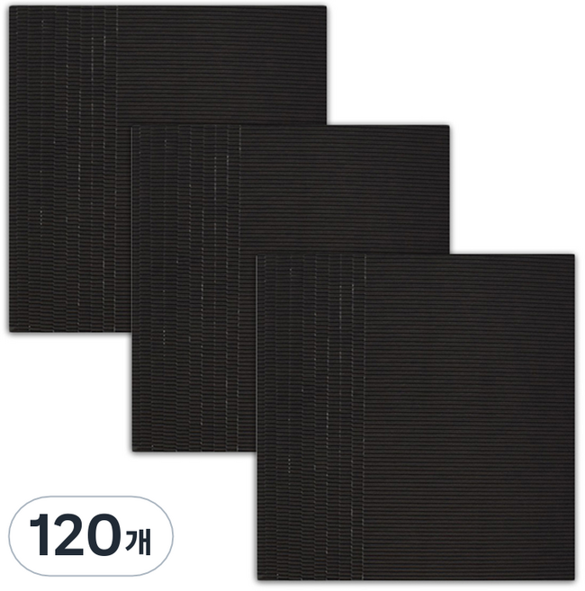 마다꾸미 컬러 골판지, 30 블랙, 120개