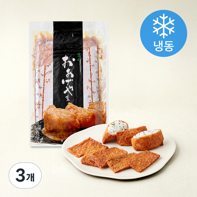 조미 유부 사각 60매 (냉동), 950g, 3개