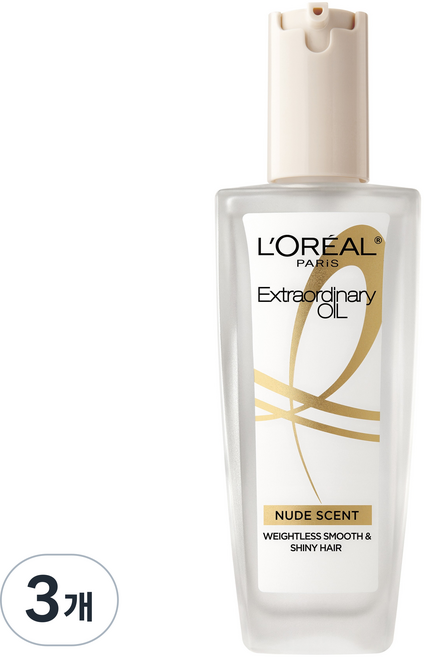 로레알파리 엑스트라오디너리 헤어오일 누드 센트, 100ml, 3개