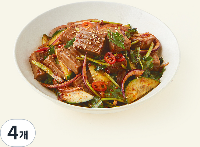 정미경키친 도토리묵무침, 560g, 4개