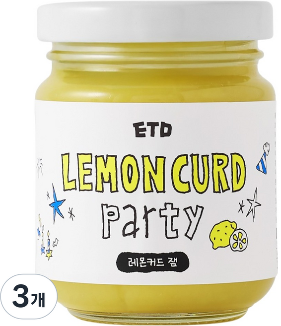 ETD 레몬커드 잼, 150g, 3개