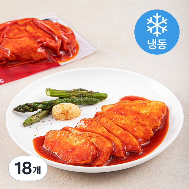 함께하닭 불닭양념 닭가슴살 (냉동), 130g, 1개입, 18개