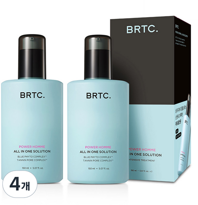 비알티씨 파워 옴므 솔루션 올인원, 150ml, 4개