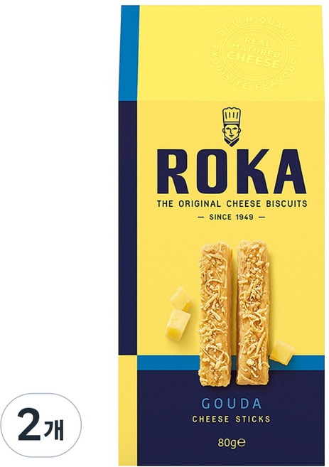 ROKA 고다 치즈 스틱, 2개, 80g