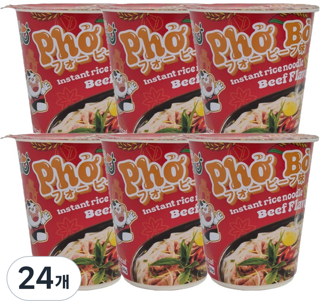 킹포 베트남 쌀국수 소고기플레이버, 50g, 24개