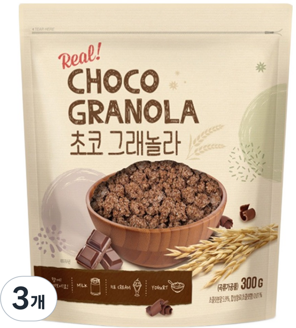 동서 초코 그래놀라, 300g, 3개