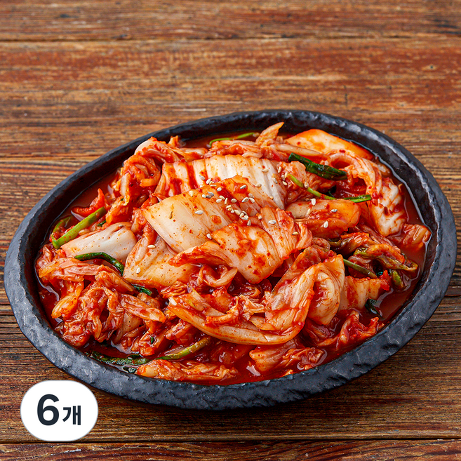 모산 갓담근 썰은 배추김치, 800g, 6개