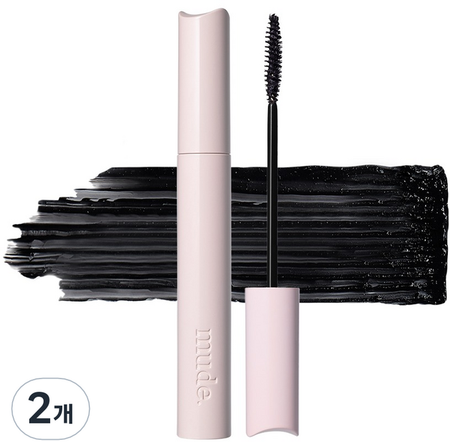 뮤드 인스파이어 컬링 마스카라 8ml, 볼륨블랙, 2개