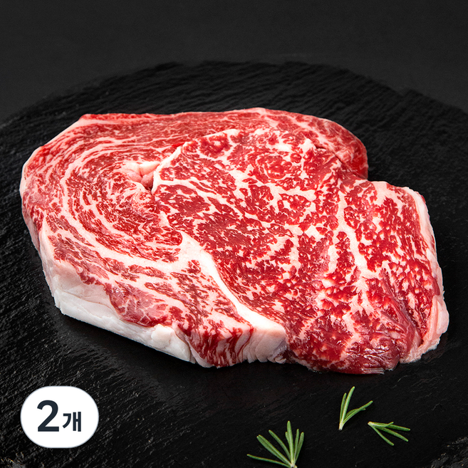 안성한우 무항생제 인증 숙성등심 1++등급 (7) 구이용 (냉장), 200g, 2개