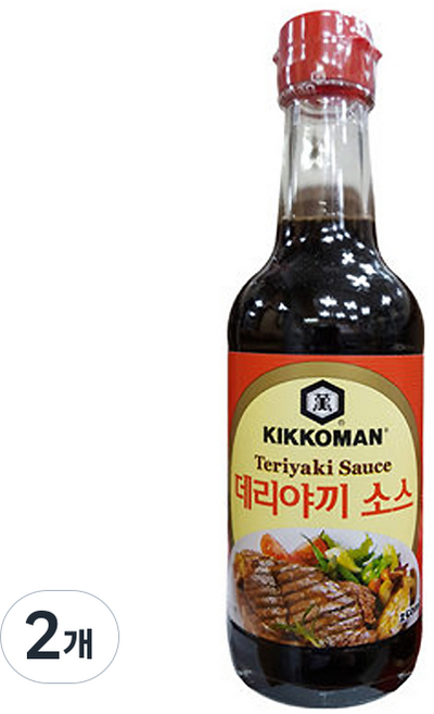 기꼬만 데리야끼 소스, 250ml, 2개