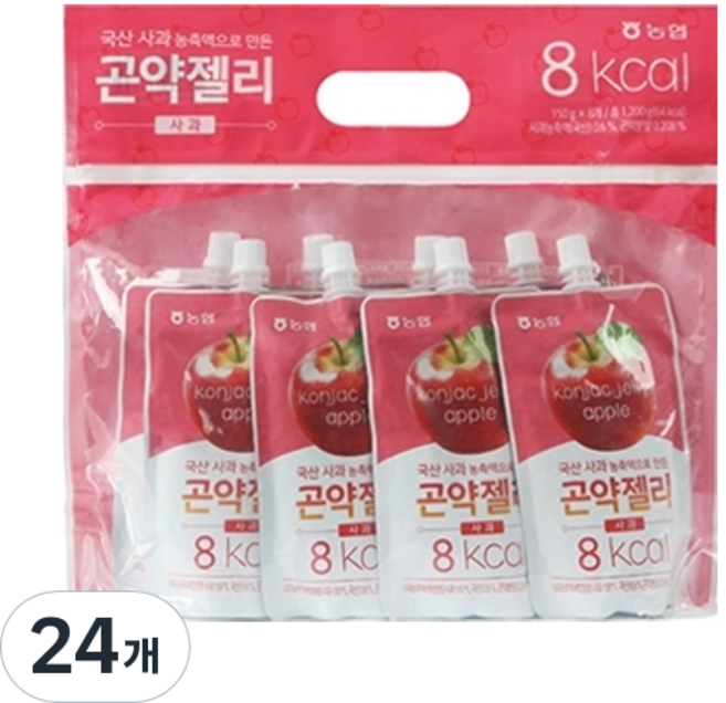 농협식품 곤약젤리 사과 8개입, 1.2kg, 3개