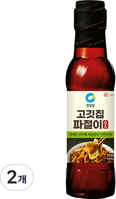 대상 청정원 고깃집 파절이 소스, 310g, 2개