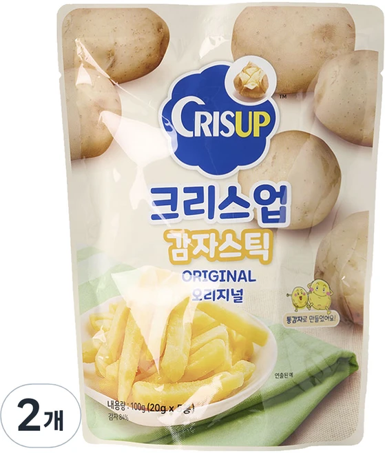 크리스업 감자스틱 오리지널 5p, 100g, 2개 - 쿠팡