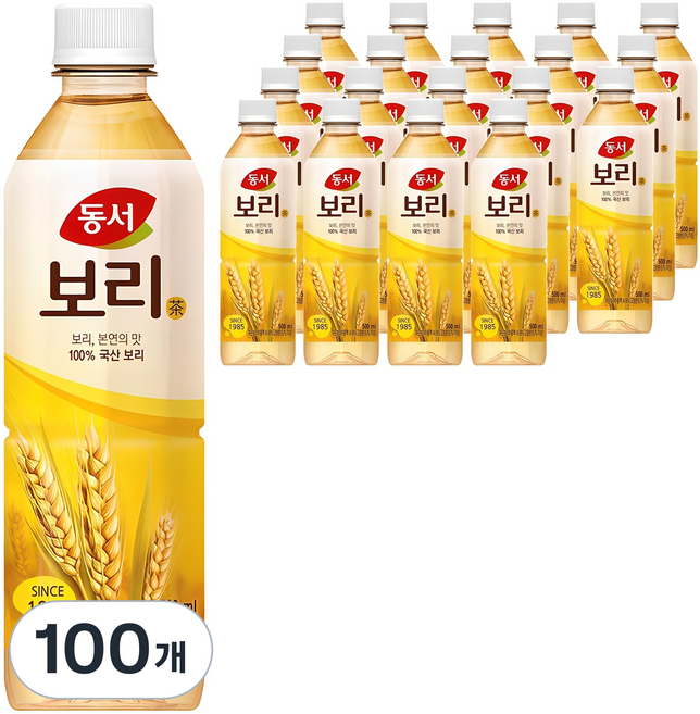 동서 보리차, 500ml, 100개