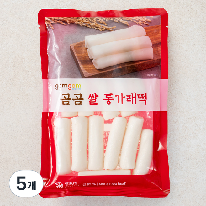 곰곰 쌀 통가래떡, 400g, 1개입, 5개