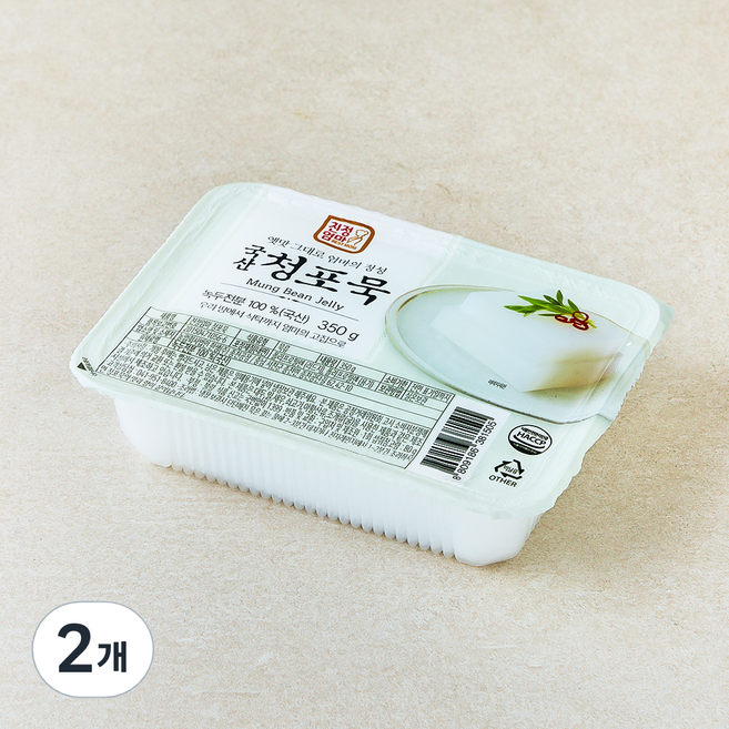 친정엄마 국내산 청포묵, 350g, 2개, 1개입