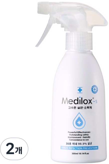 Medilox S 一般用高水準消毒殺菌除臭劑噴霧, 300ml, 2個