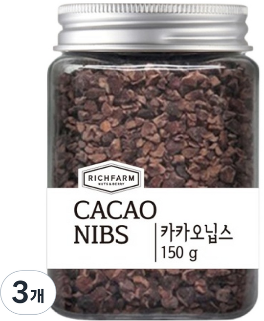 리치팜너트 수푸림 카카오닙스, 3개, 150g