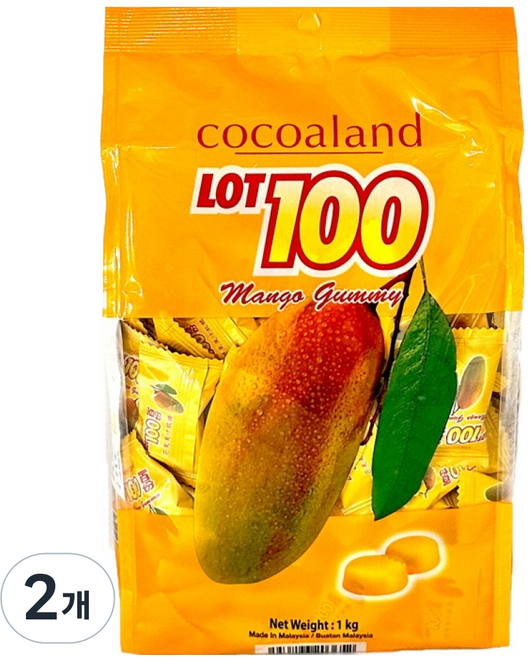 LOT100 一百份 Cocoaland 芒果果凍, 1kg, 2個